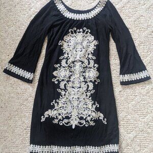 INC International Concepts Embroidered Dress Boho